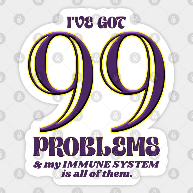 Autoimmune 99 Sticker by INLE Designs